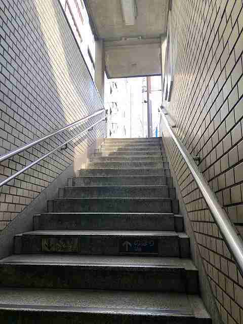 駅階段4ほぼ1列になる.jpg